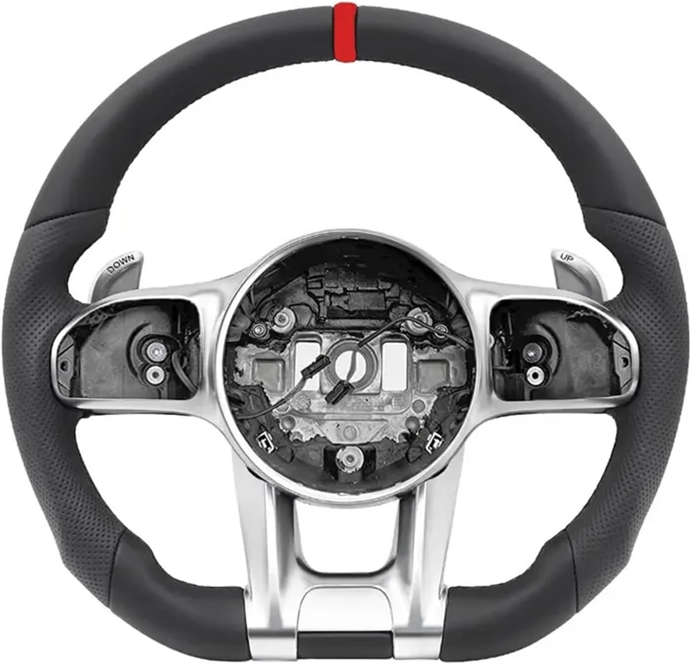 Sports Steering Wheel Compatible With Benz AMG W204 W205 W212 W213 W447 W166 E300 C250 C63S C450 E53 Accessories(Without buttons)