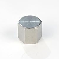 Vista 4 de HFS (R) Tapa hexagonal 3/8" NPT hembra, acero inoxidable 304 cabeza hexagonal para tubería, paquete de 4