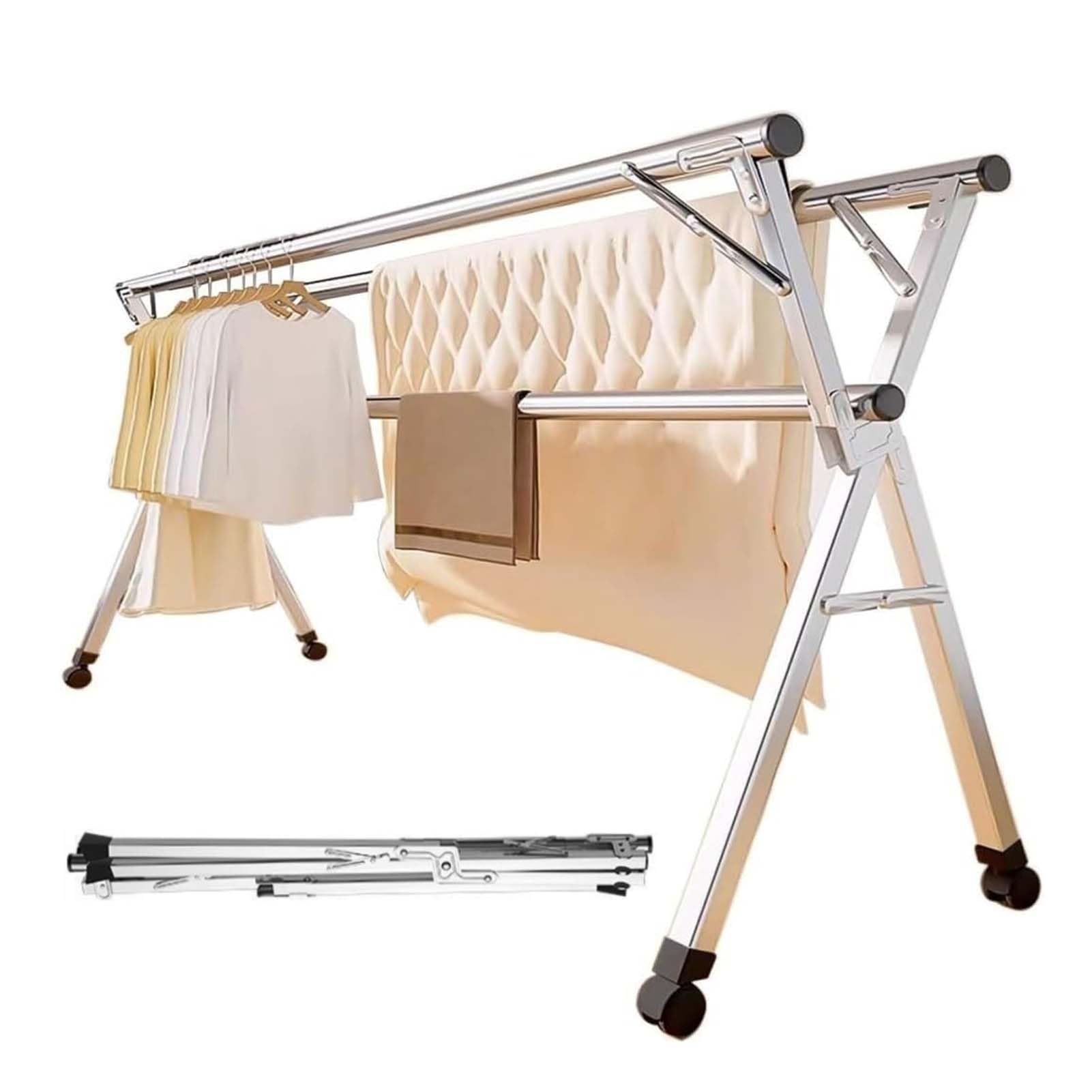 Étendoir à linge extérieur extensible pour terrasse et balcon