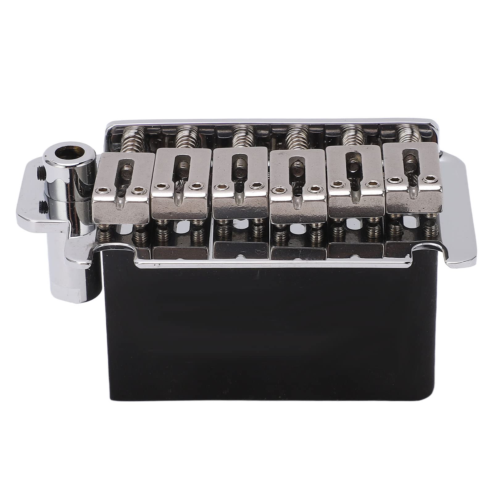 tremolo per chitarra elettrica, set di selle per ponte a 6 corde, parti di ricambio per strumenti professionali, con pregevole fattura, robusto metallo, argento lucido, per la