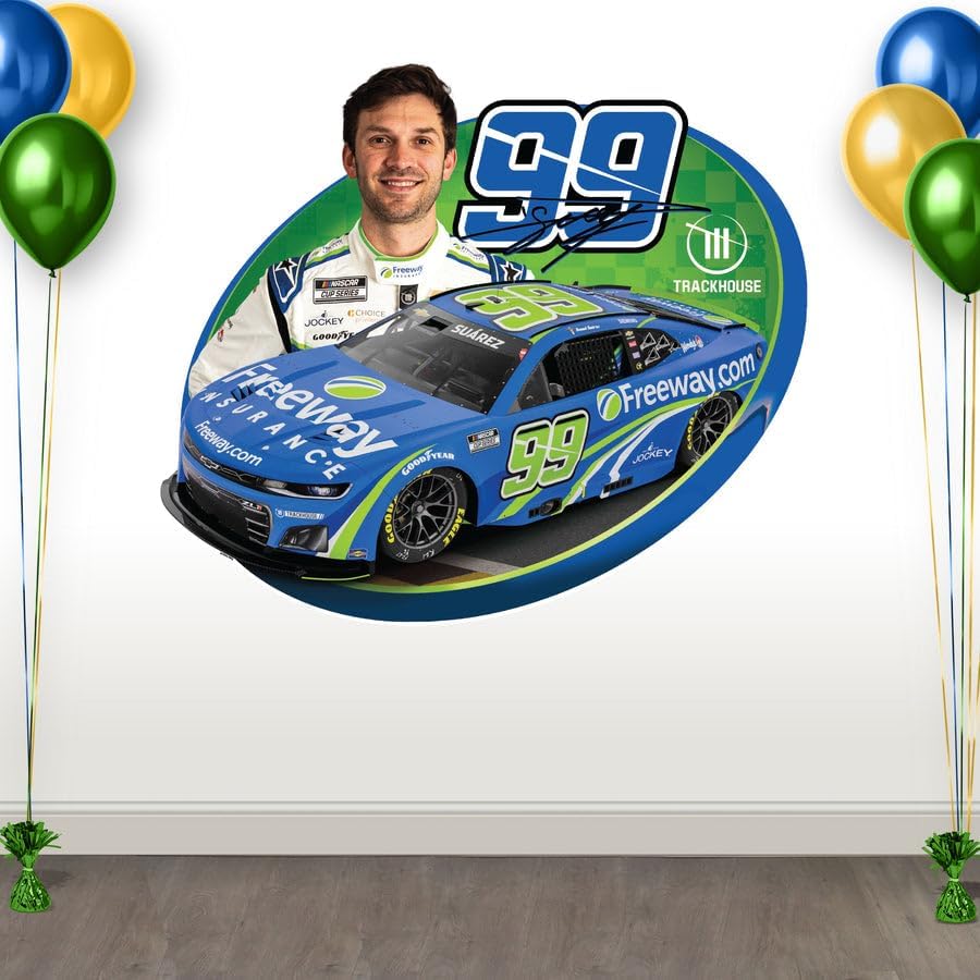 Miniatura 12 de Prime Party William Byron NASCAR - Juego de calcomanías de pared, gráficos grandes extraíbles de 32 pulgadas, decoración oficial de Hendrick