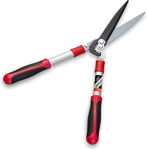 Kimura Pro Heavy Duty Garden Shears - Premium Hedge Shears with Advanced Gearing Technology, Ultra Lightweight Anti-Slip Handles, Razor Sharp Japanese SK5 Steel Blades, Rust-Resistant Steel - 560mm