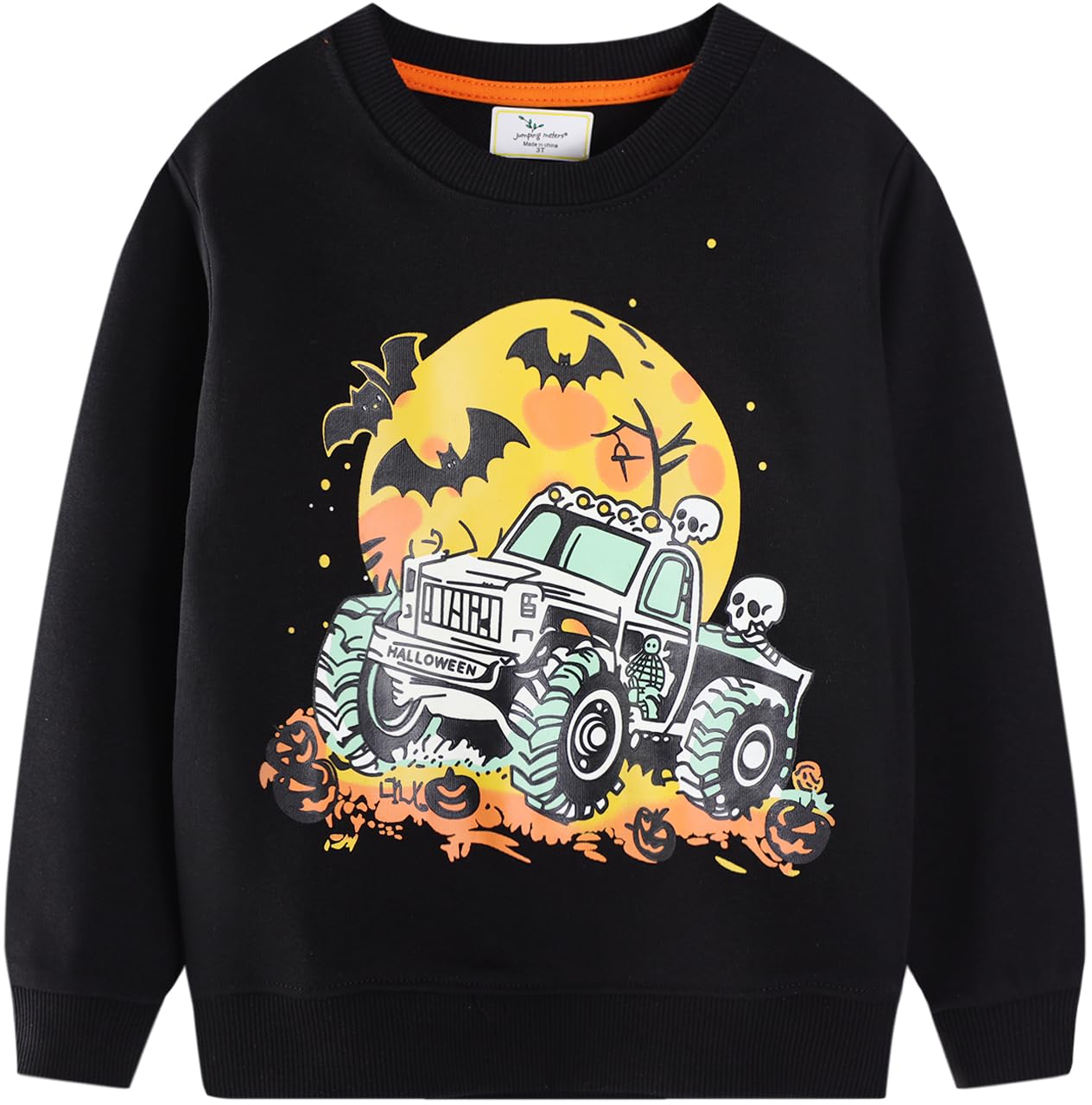 Akyzic Toddler Boys Sweatshirts Cotton Crewneck Truck Shirt Dinosaur Long Sleeve Pullover Tops Tees 2-8T