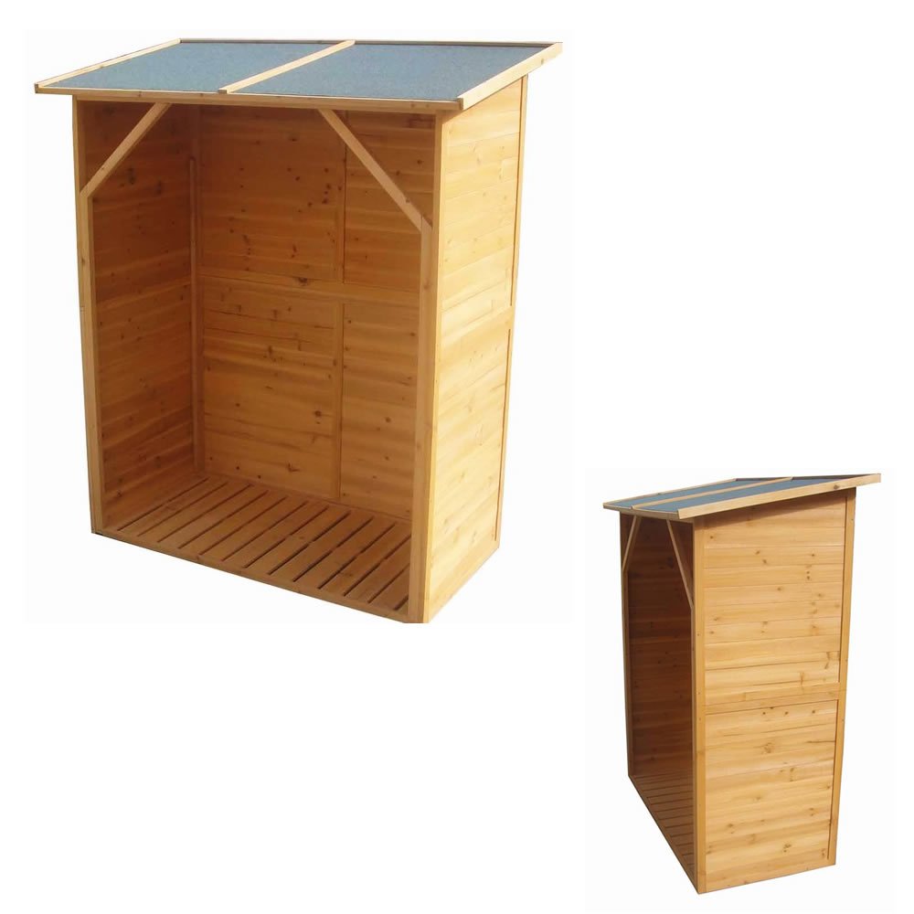 Melko Grande étagère de rangement pour bûches de jardin XXL