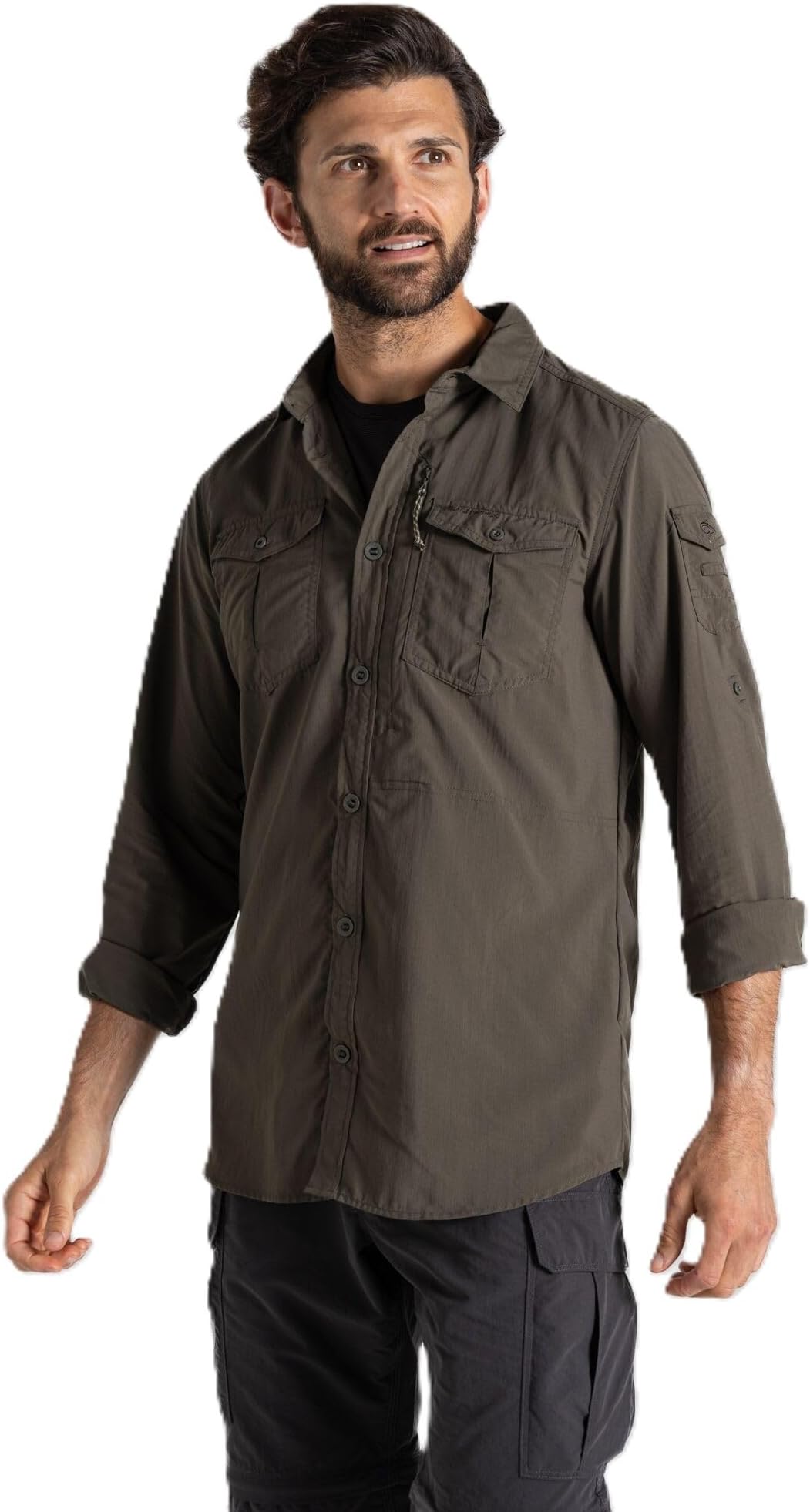 Mens Insect Shield Adventure Long Sleeve Shirt III for Travel, Hiking and Outdoors