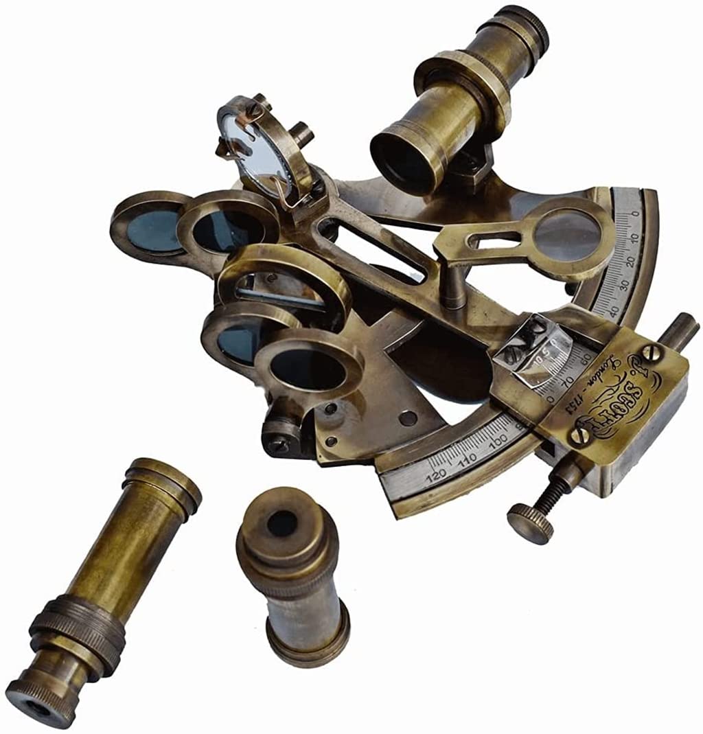 Amazon.co.jp: アンティーク真鍮航海船六分儀ナビゲーション