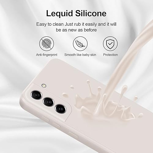 Miniatura 4 de GiiYoon Silicone Case Compatible with Samsung Galaxy S21 FE 5G, Full Body Silky Soft Touch Phone Case with Camera Protection, Shockproof Cover with