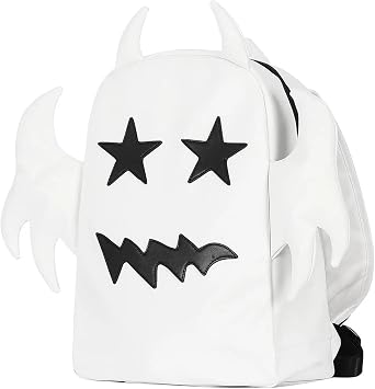 Japanese Style Y2k Bags For Women Hip Hop Street Backpack For Men High-capactiy Backpack School Style Harajuku Bags WHITE MATTE
