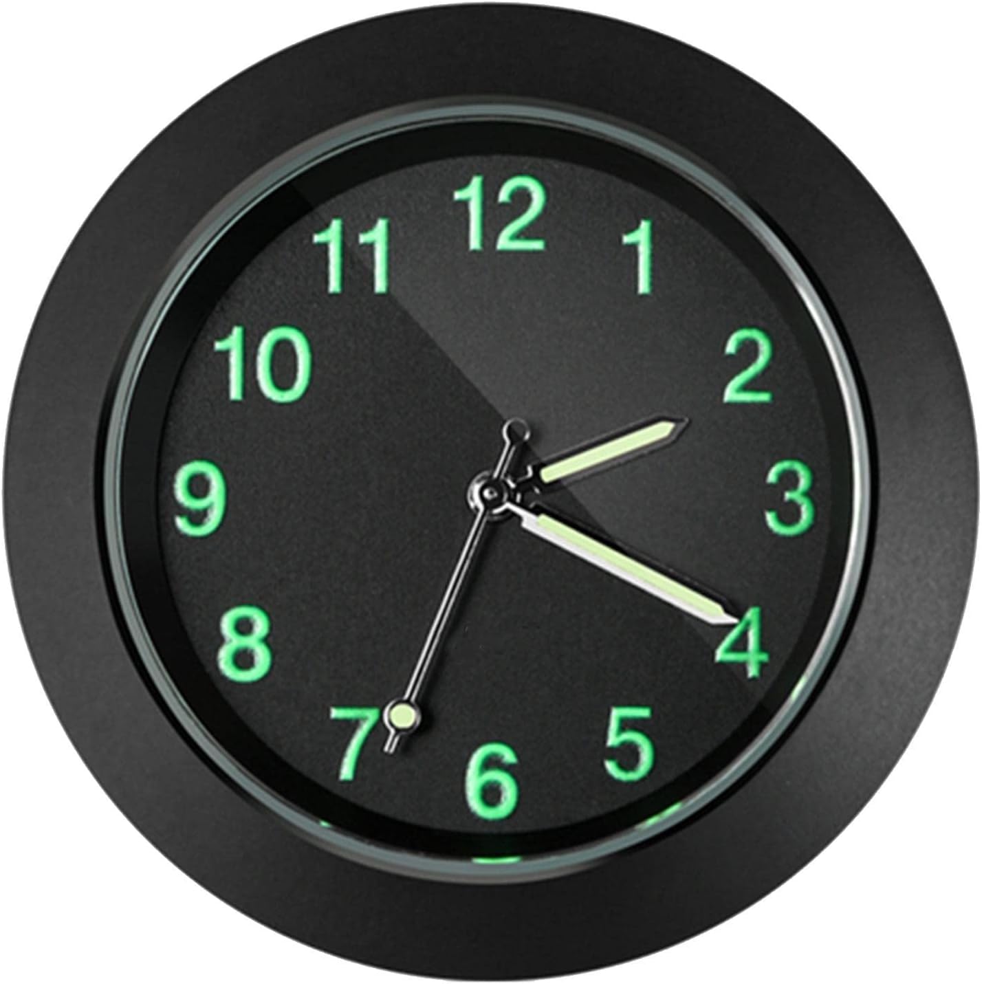 Amazon.co.jp ミニ時計 グローイング ミニ クォーツ アナログ 車 ダッシュボード エアベント スティックオン クロック