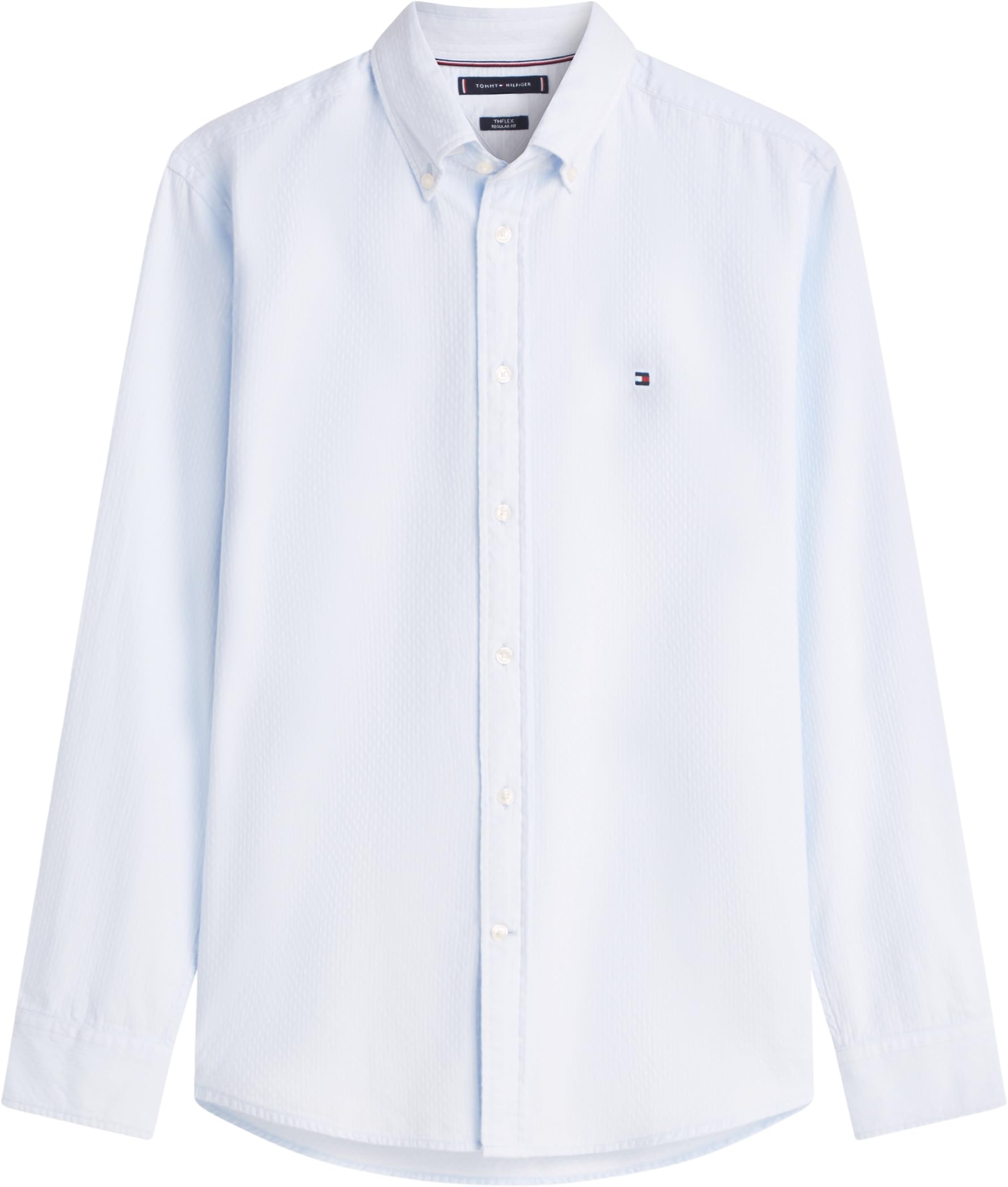 Tommy Hilfiger Flex Dobby SF Shirt Mw0mw29970 Camicia L/S Uomo (Pacco da 1)
