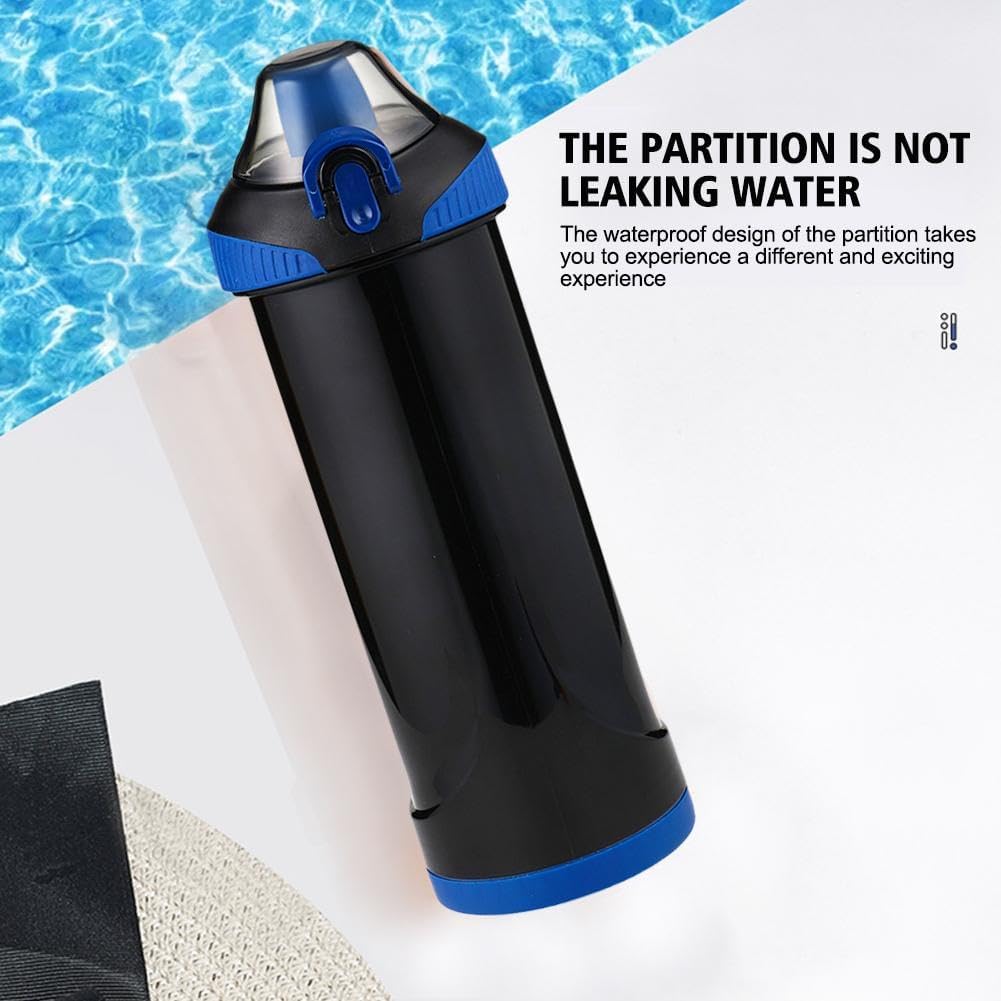 Diversion Water Bottle,400ml Water Bottle with Hiding Phone Pocket Secret,Sports Fitness Water Cup Drinkware Sports Fitness Water Cup for Pill Phone Organizer (Black) - Image 2