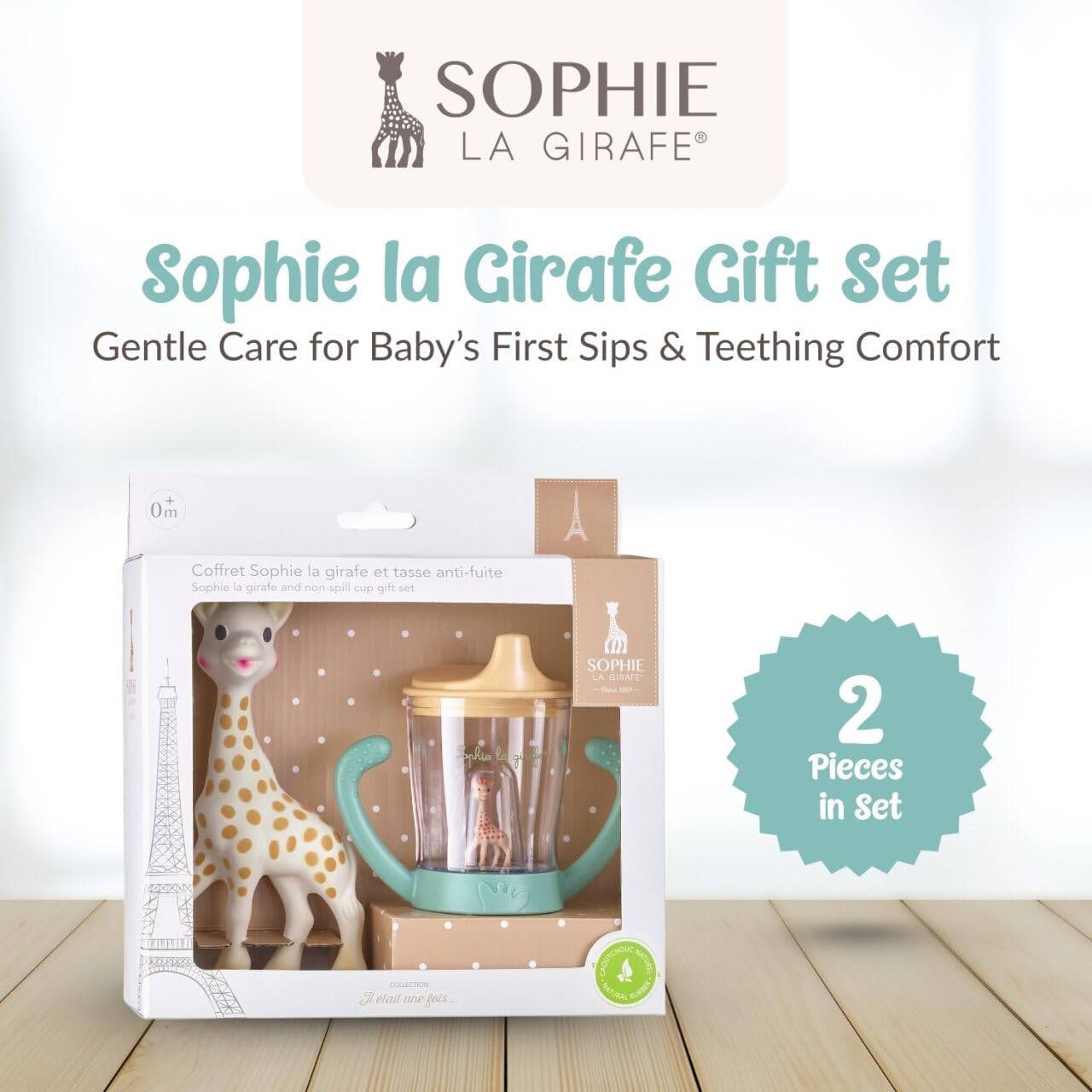 Sophie la Girafe® and Non-Spill Cup, Multicolored - Image 2