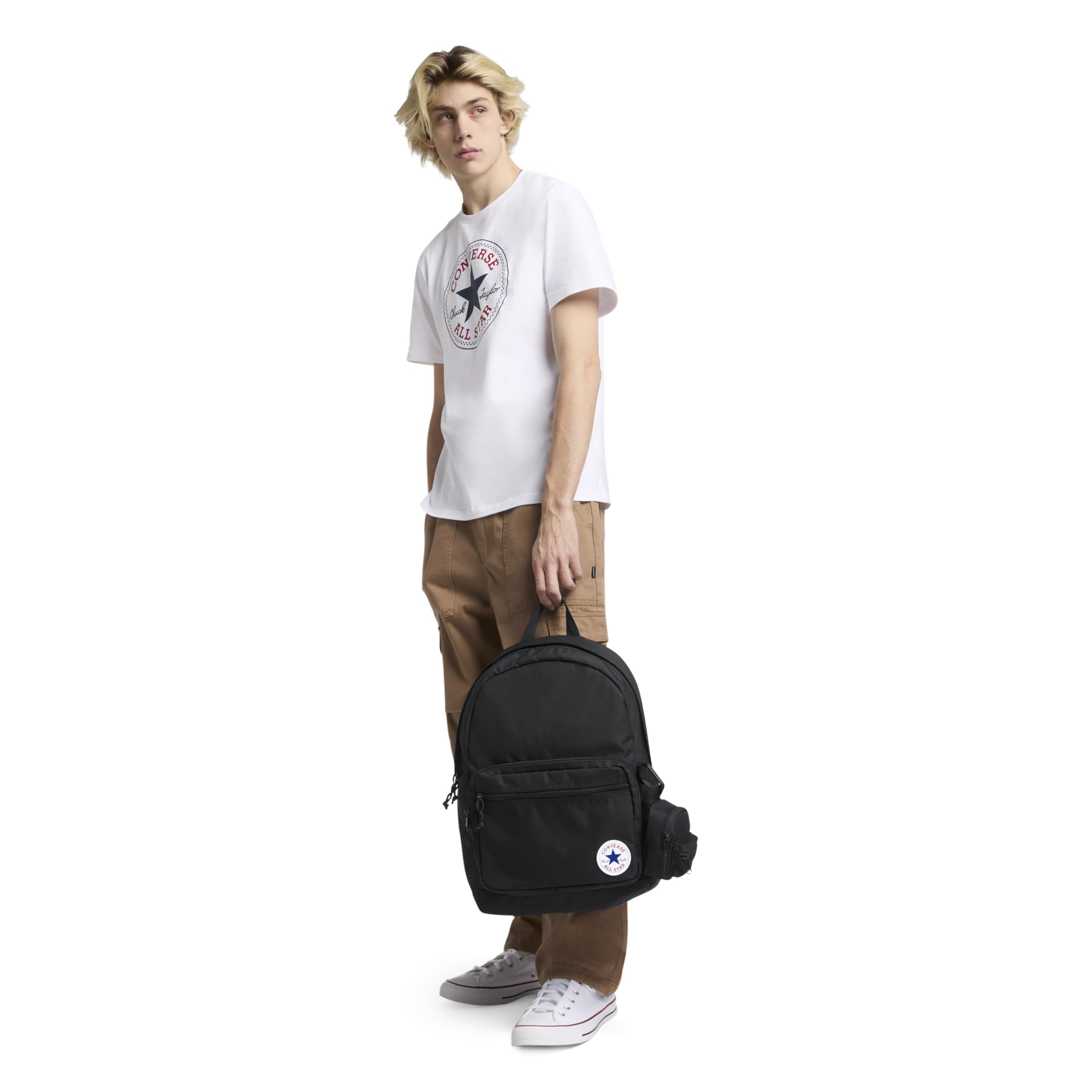 Converse Plecak Go 2 dla dzieci, uniseks, czarny, m