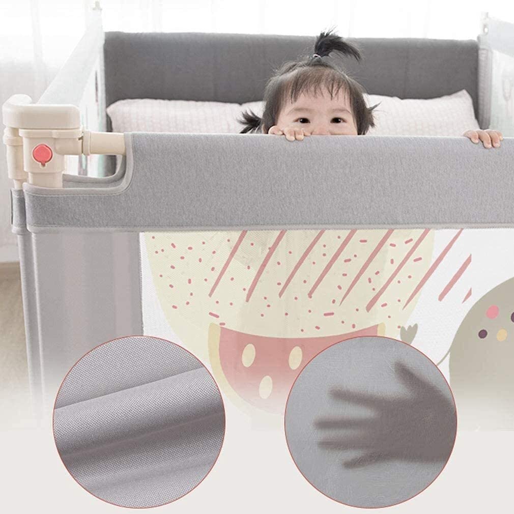 Rieles de Cama para corralito de bebé para niños pequeños, barandilla de Seguridad Lateral, separación, elevación, Altura Ajustable, Valla de guardería, Juguete anticolisión, Antic