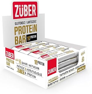 Züber Bademli Glutensiz Protein Bar (40 Gr x 12 Adet) #altın
