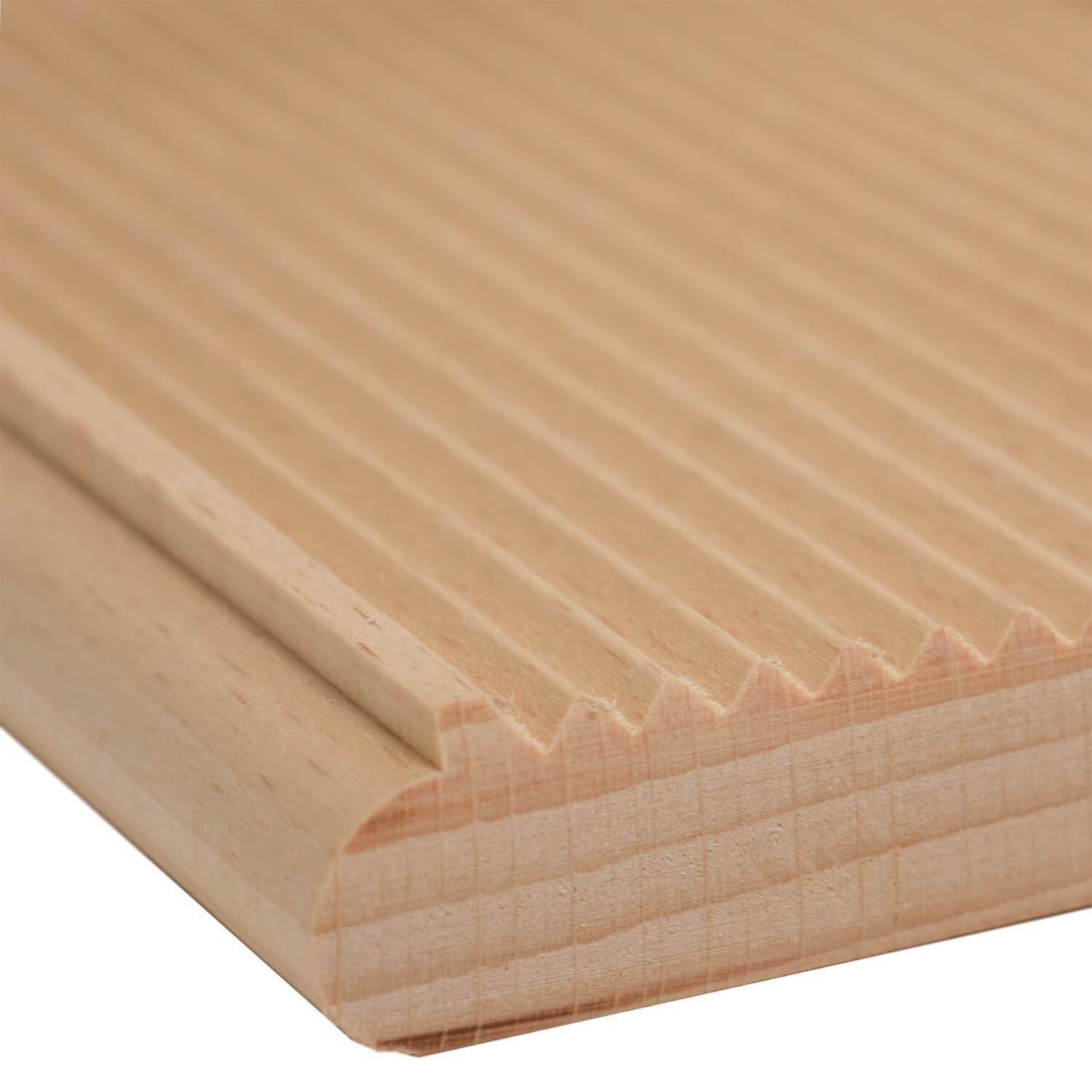 Rigagnocchi in legno o Tagliere riga garganelli e gnocchi con Fermo e due piccole Bacchette - 12x37 cm