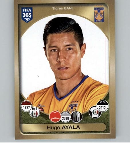 2016-17 Panini FIFA 365 Stickers #494 Hugo Ayala Tigres UANL Official Soccer Album Sticker in Raw (NM or Better) Condition