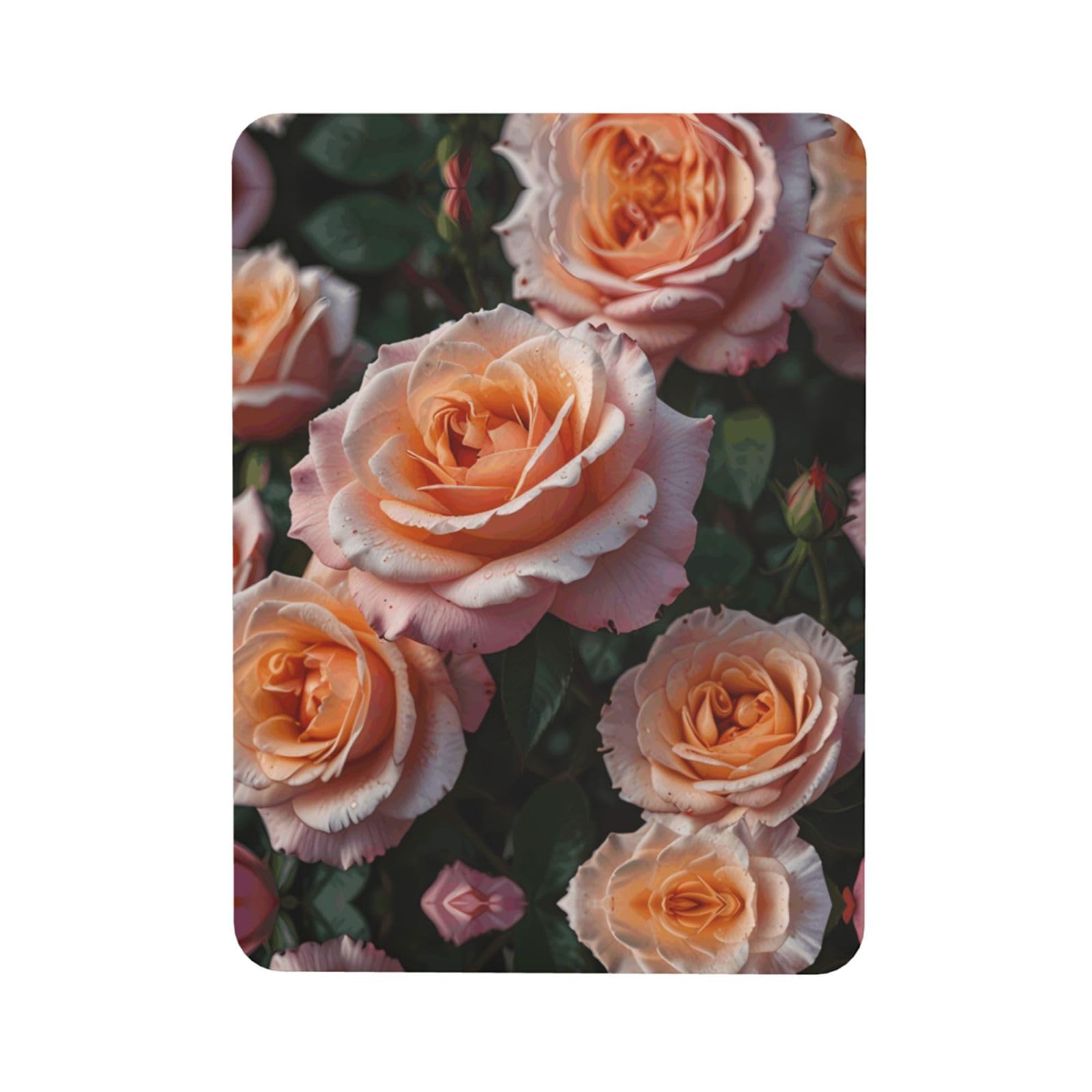 Rose Blooms Soft Magnetic Refrigerator Magnets with Creative Printing, Decorative Magnetic Stickers