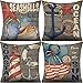 federe Cuscini Divano 45x45 cm Copricuscino Modern Nautical Faro Anchor Timone Ocean Seashells Home Decor Federe Cotone Lino Federa per Cuscino Set di 4