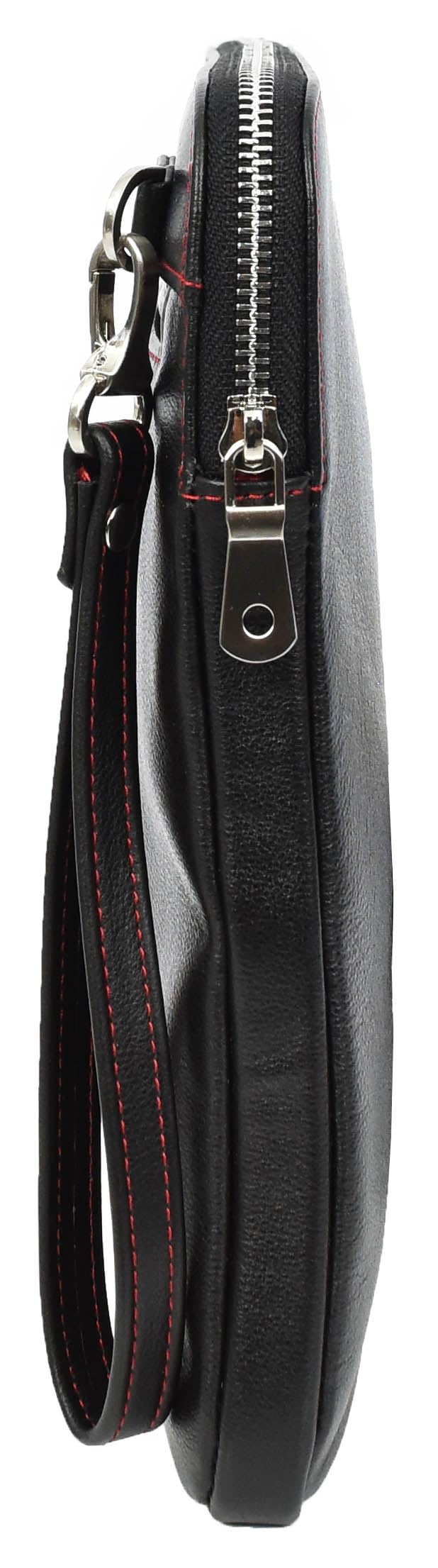 Elche Housse en cuir véritable pour ordinateur portable 15" Noir