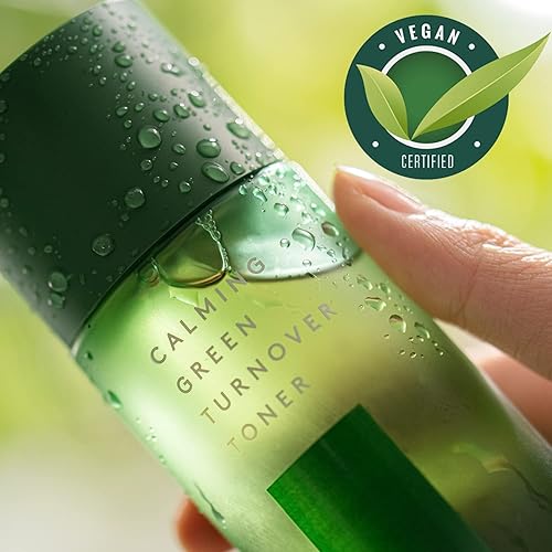 Miniatura 6 de Tónico calmante de rotación verde | Té verde | Hidratante e hidratante | Peeling suave con ingredientes naturales de Aha, Bha y PHA | Cuidado de la