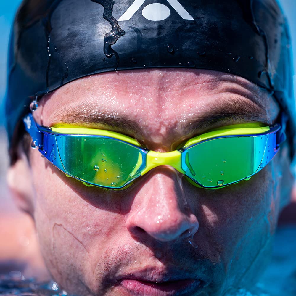 Aqua Sphere Xceed Occhiali da Nuoto da Competizione, Occhiali da Piscina per Uomo e Donna con Protezione UV e Guarnizione in Silicone