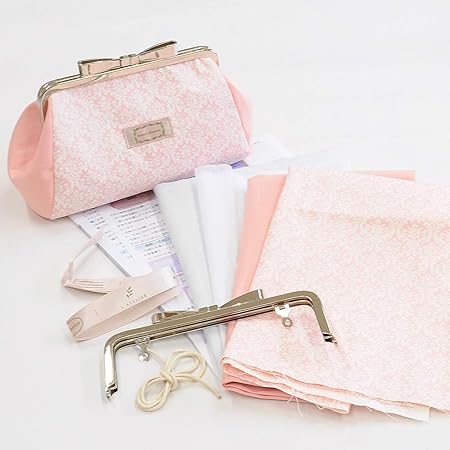 Amazon 手作り工房 My Mama リボン がま口 2way バッグ キット 手芸キット ピンク 手芸キット 通販