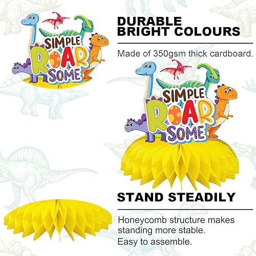 Miniatura 5 de 7 piezas de decoración de fiesta de animales de granja para niñas de 1, 2, 3, 5 años, temática salvaje, temática de nido de abeja, decoración de