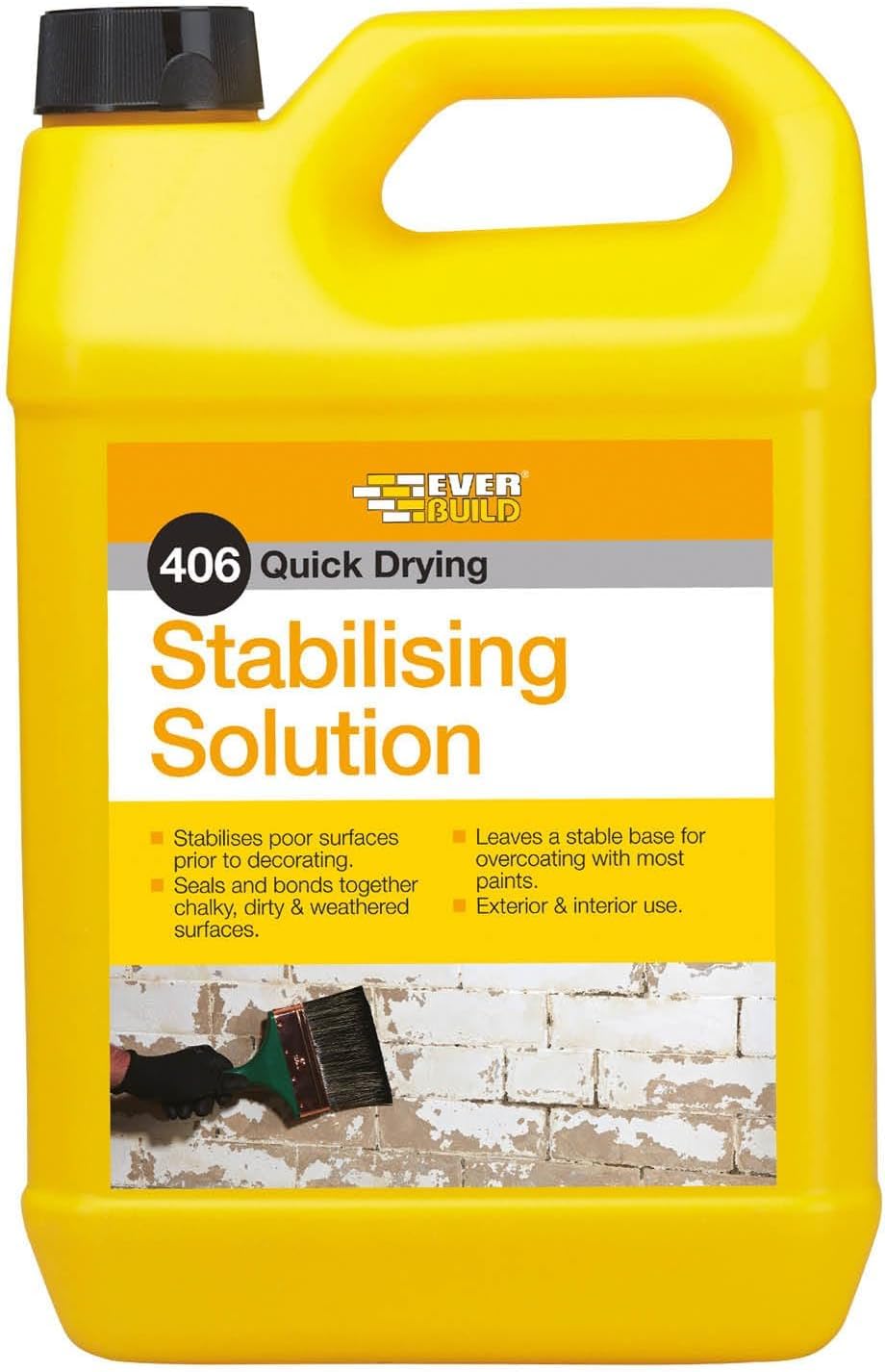 3X EverBuild 406 Stabilising Solution 5 Litre