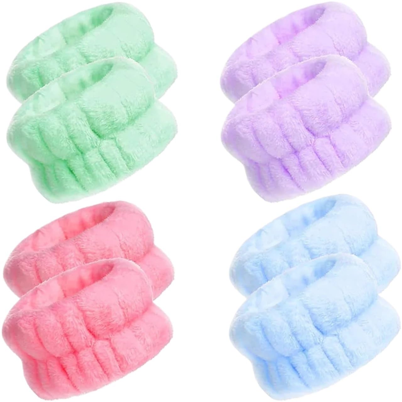 Evita salpicaduras al lavarte la cara con estas pulseras de microfibra absorbentes 7