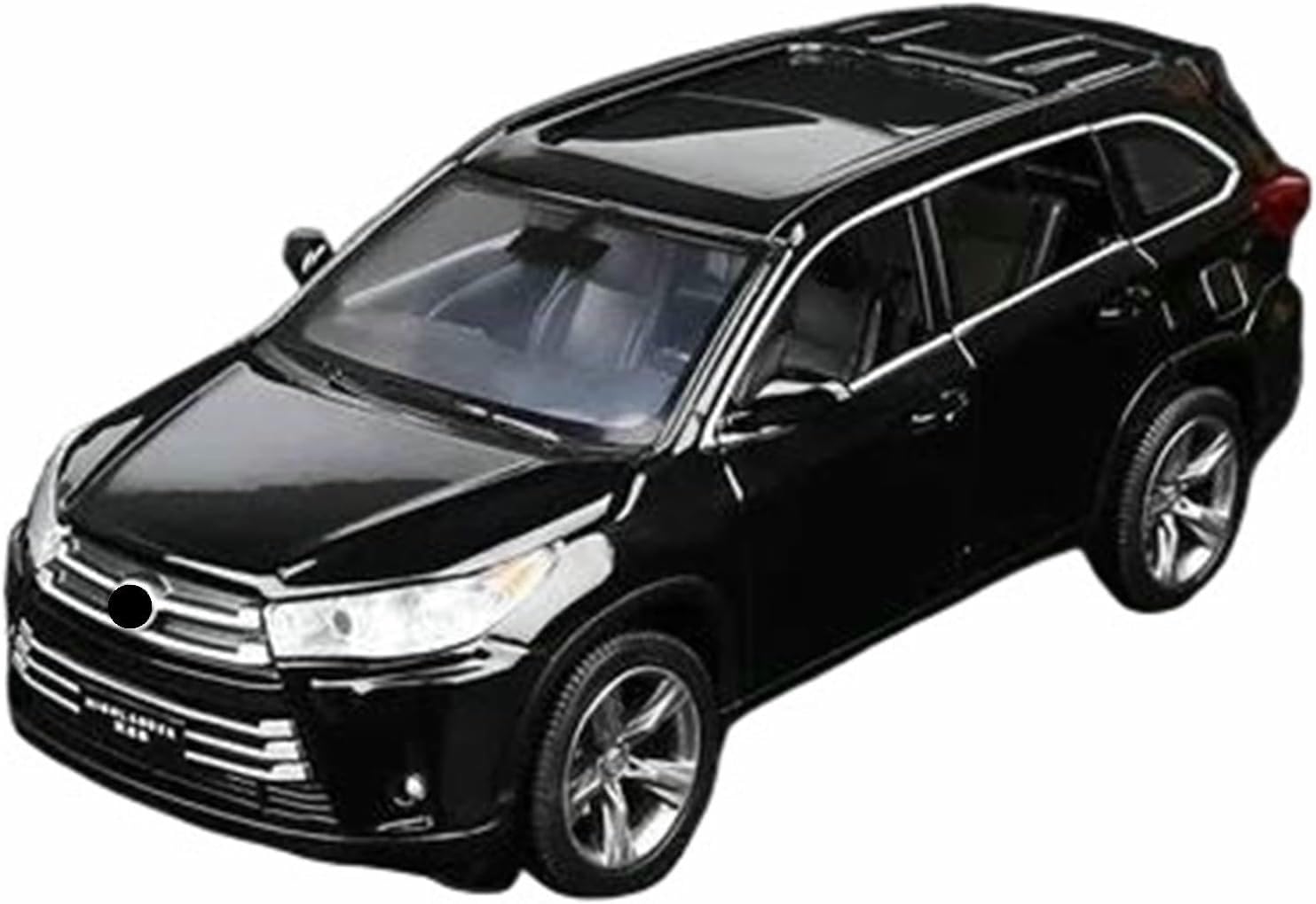 DEAVER Diecast 1:32 For Highlander Suv Alloy Car Models Simulation Scale Vehicle Model Kit Display Souvenirs Collection(Black)