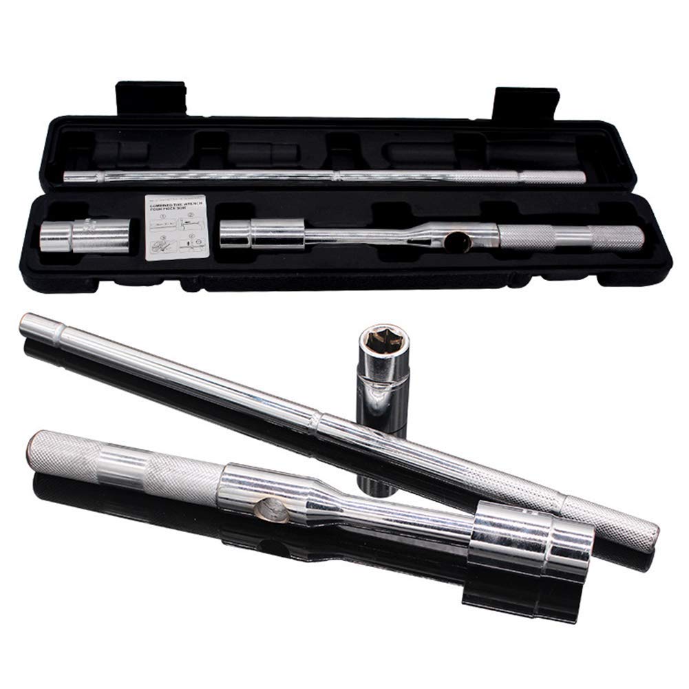 Chiave a Croce a 4 Vie Chiave a Dado Chiave a Bussola Strumento per Cambio Pneumatici Auto 17-23mm