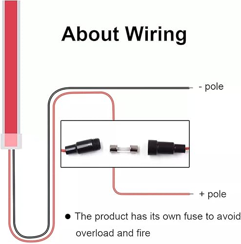 Miniatura 7 de Akarado Tira de luces LED de 59 pulgadas para capó de automóvil universal guía de campana de motor barra de luz decorativa flexible impermeable tira