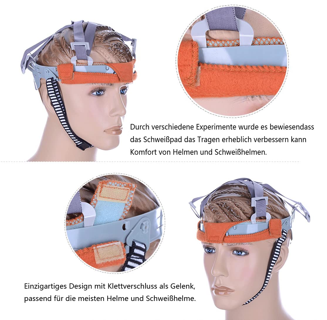 Lot de 8 Bandeaux de Transpiration pour Casque de soudage, Bandeau de Transpiration pour Casque et Coussin d'air
