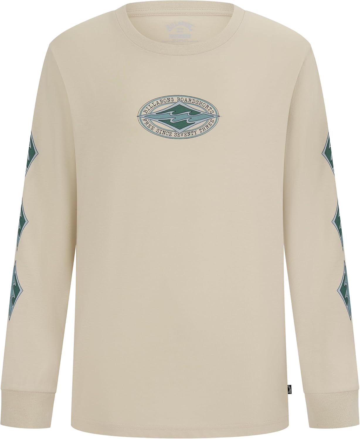 Billabong Boys Premium Long Sleeve Logo Graphic T-Shirt, Regular Fit