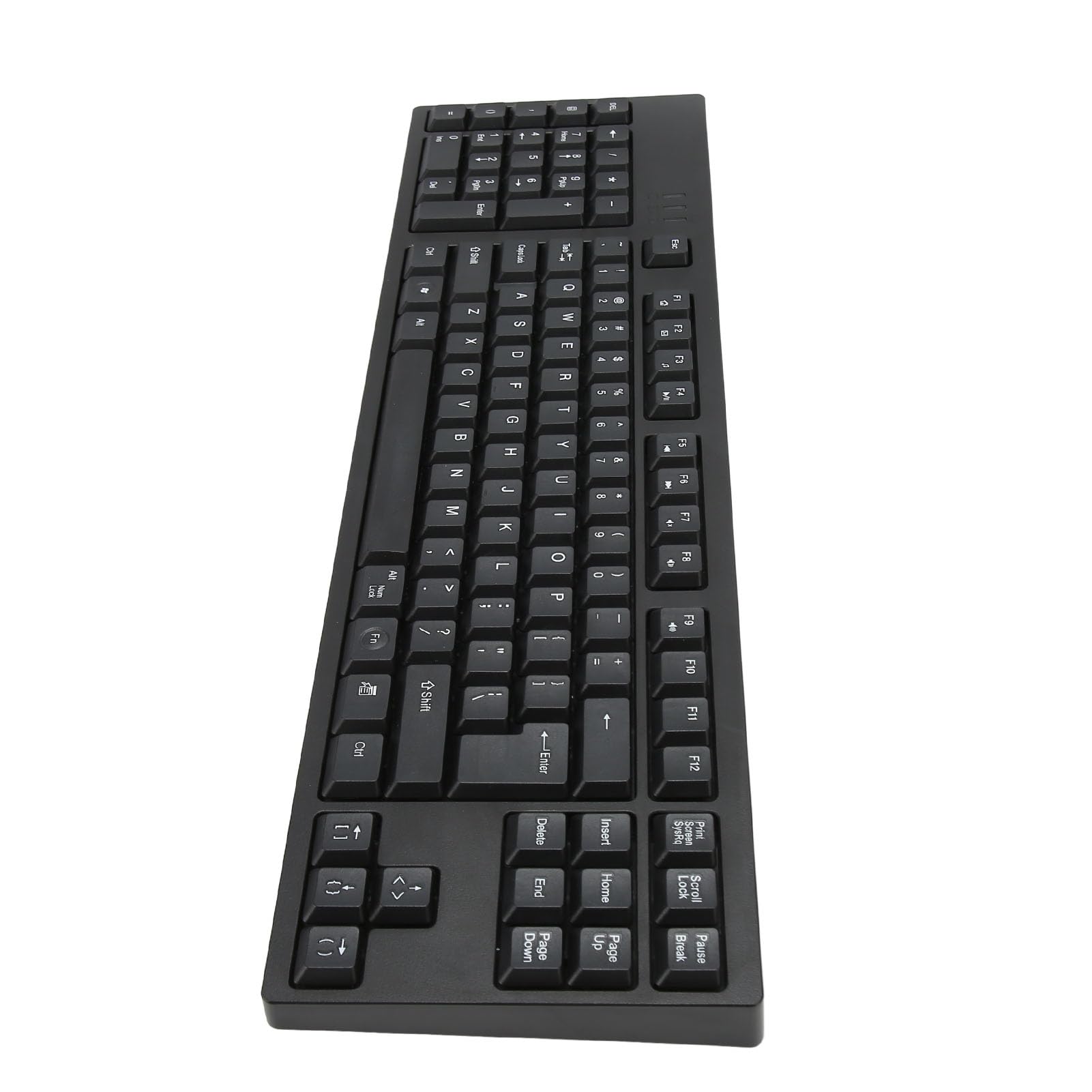 Jectse Linkshänder-Tastatur mit 109 Tasten, USB-Kabel 2 HUB fürXP 7 8 10, Linkshänder-Design, Scherentaste, Plug-and-Use