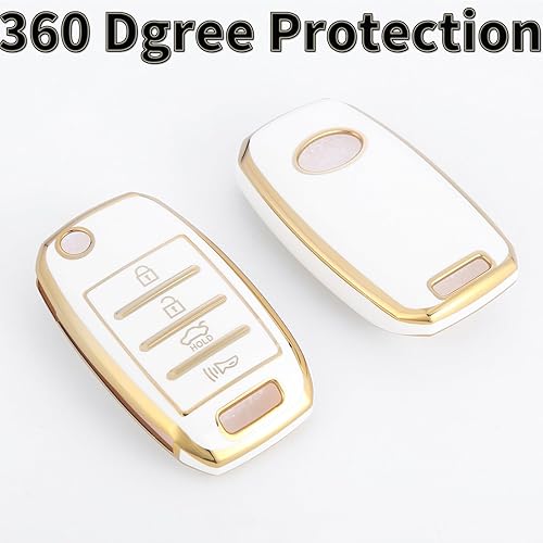 Miniatura 10 de Funda para llavero Kia de TPU suave, compatible con Rio Optima Soul Sportage Sorento Carens