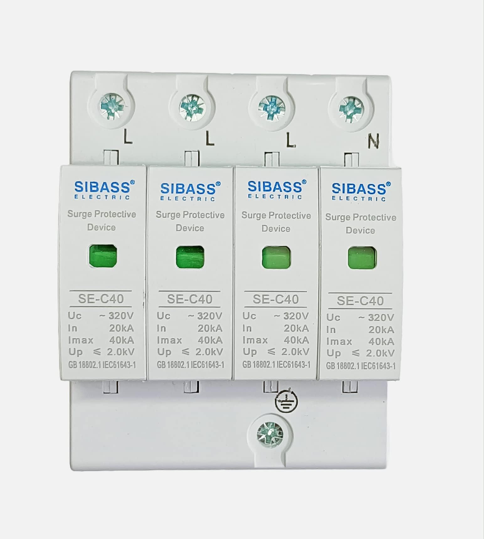 ASPA Solar SIBASS AC SPD 3 PHASE 4 Pole SIBASS surge protective device - 01Qty