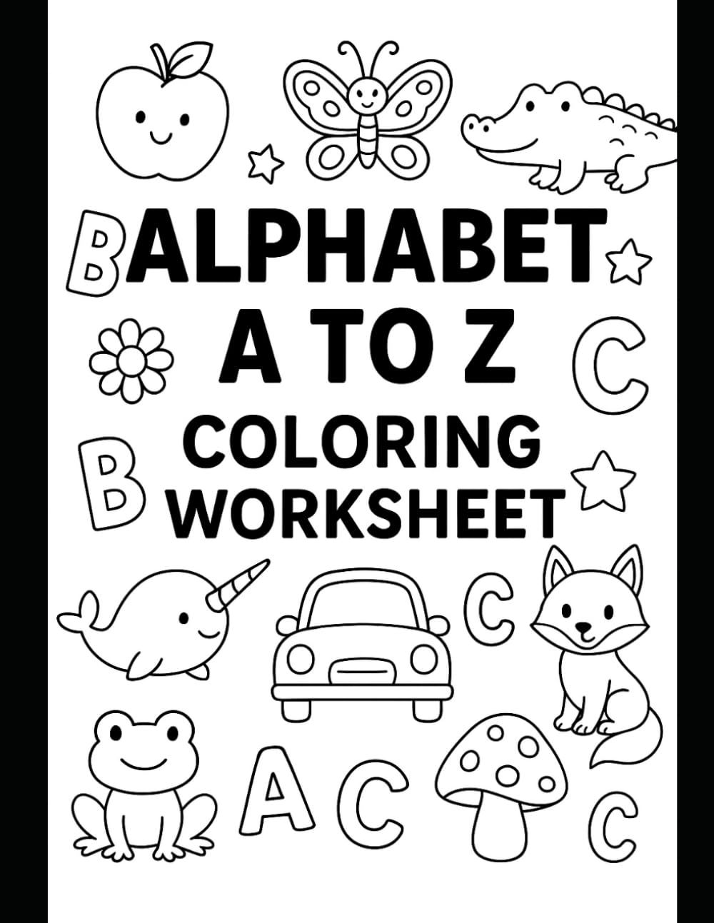 Alphabets A to Z Coloring Worksheets