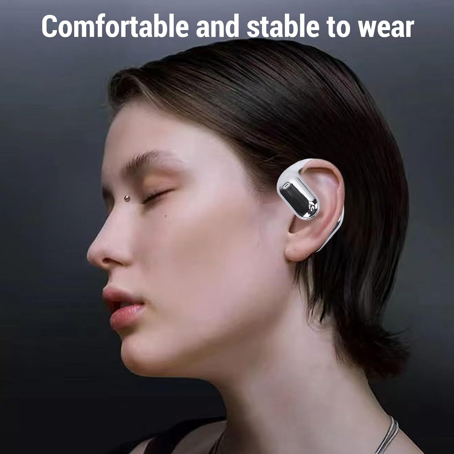 Language Translator Earbuds Efficient Real Time Translation for Business Travelers with HD Sound Quality for & Systems, 2 Units (Silver)