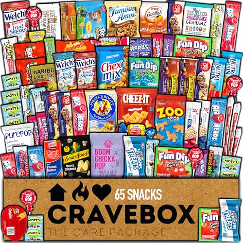 Product Image of the CRAVEBOX Snacks Variety Pack for Adults (65 Count) Easter Candy Cookies Chips...