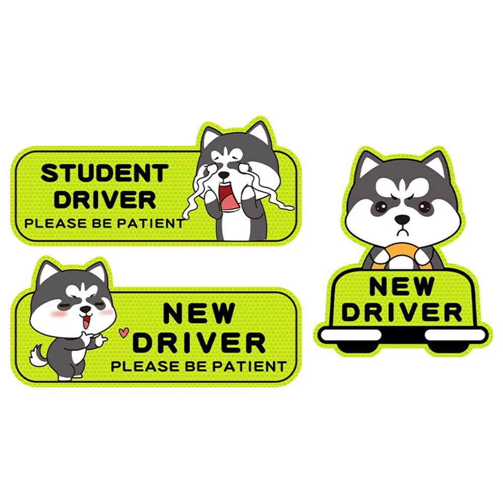 Amazon Co Jp 車 ステッカー マグネット 初心者マーク 目立つ蛍光 ペーパードライバー 反射ステッカー 3枚入り 防犯ステッカー 免許練習中 ステッカー 運転対策 ステッカー おしゃれ 剥がしやすい 車 バイク
