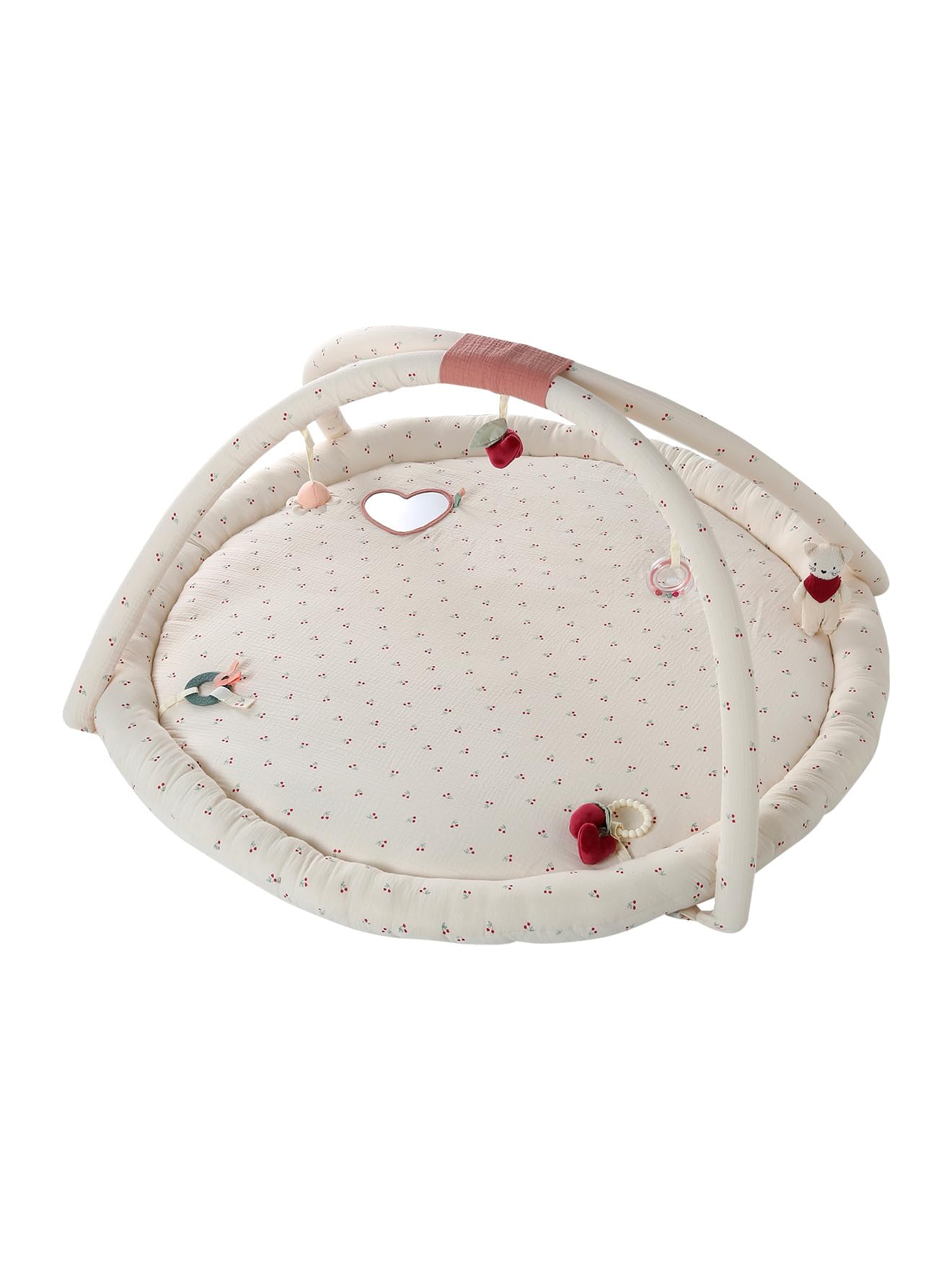 VERTBAUDET Jouet Bébé Tapis d'Éveil avec Arches et Rebord Cherry TU