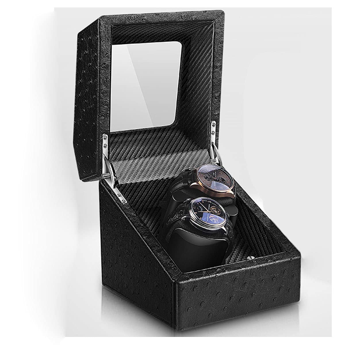 QUSYZD Watch Winder for Automatic Watches, Watch Winders with Silent Motor, a Great Gift for Your Family, Lovers and Friends,Pattern-A