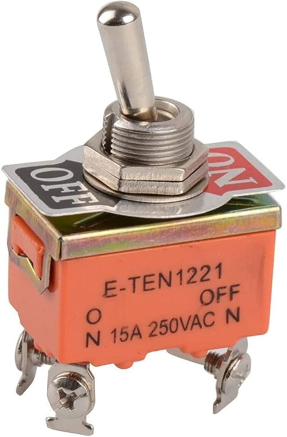 Reliable Electrical Toggle Switch - On-Off 2 Positions Mini 15A Rocker Switch With 4 Screw Type Connections (1)