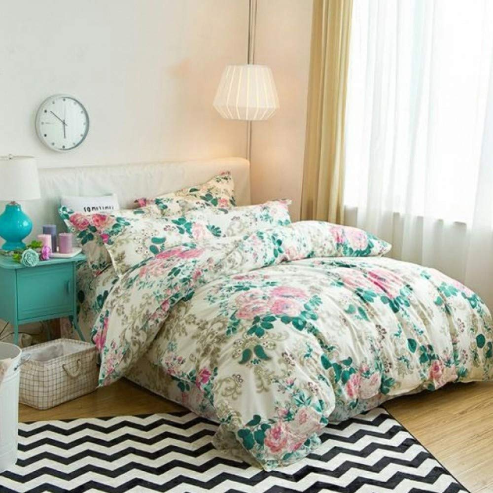 Housse de couette blanche 2m avec drap de lit en microfibre durable