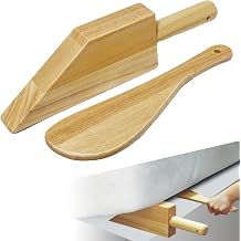 Mattress Lifter and Bed Sheet Tucker Tool, Natural Rubberwood