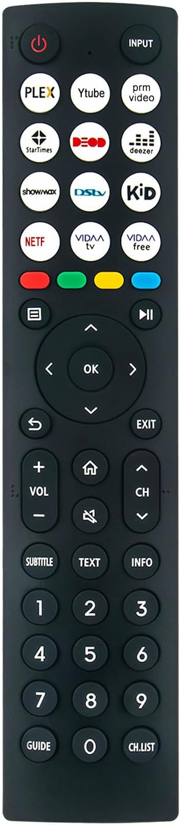 EN2J36H Replace Remote Control Compatible with Hisense 4K ULED LED LCD TV 65U7HQ 55U8HQ 55U8HAU 65U8HQ 75U8HAU 55E7HQ 65U8HAU 50E77HQ 55E77HQ