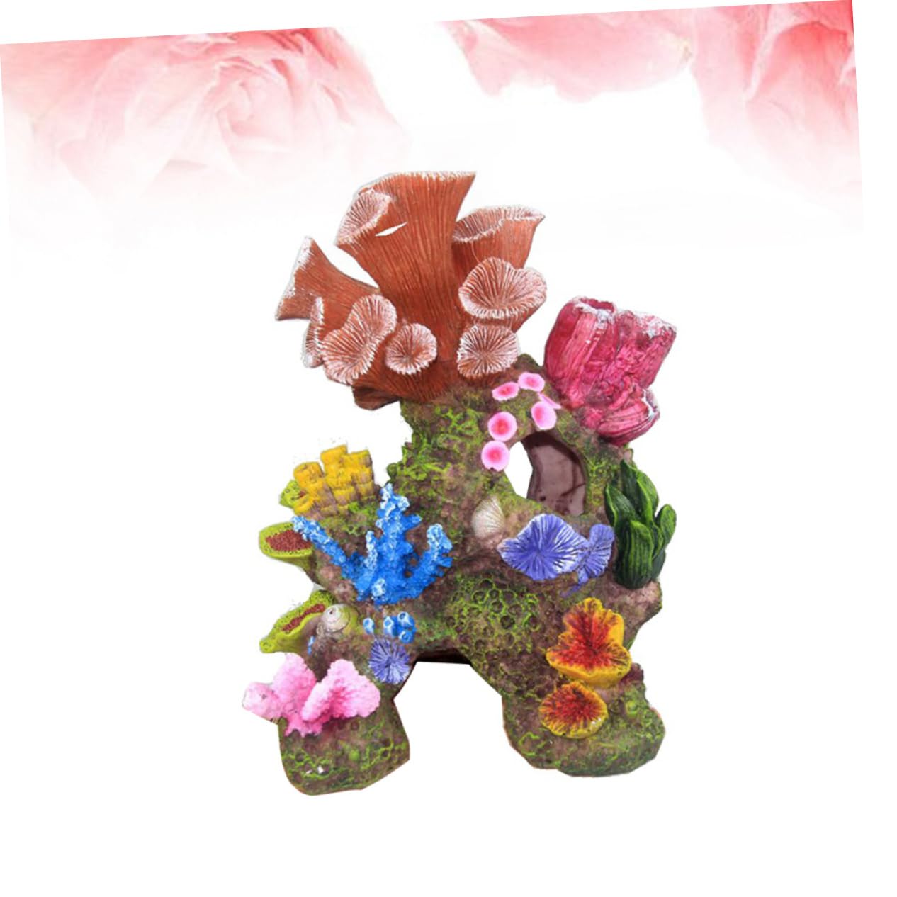 BESPORTBLE Adorno de Coral de Imitación para Acuario Paisaje de Falso Decoración de Pecera Material Seguro para Agua y de Limpiar 1 Pieza
