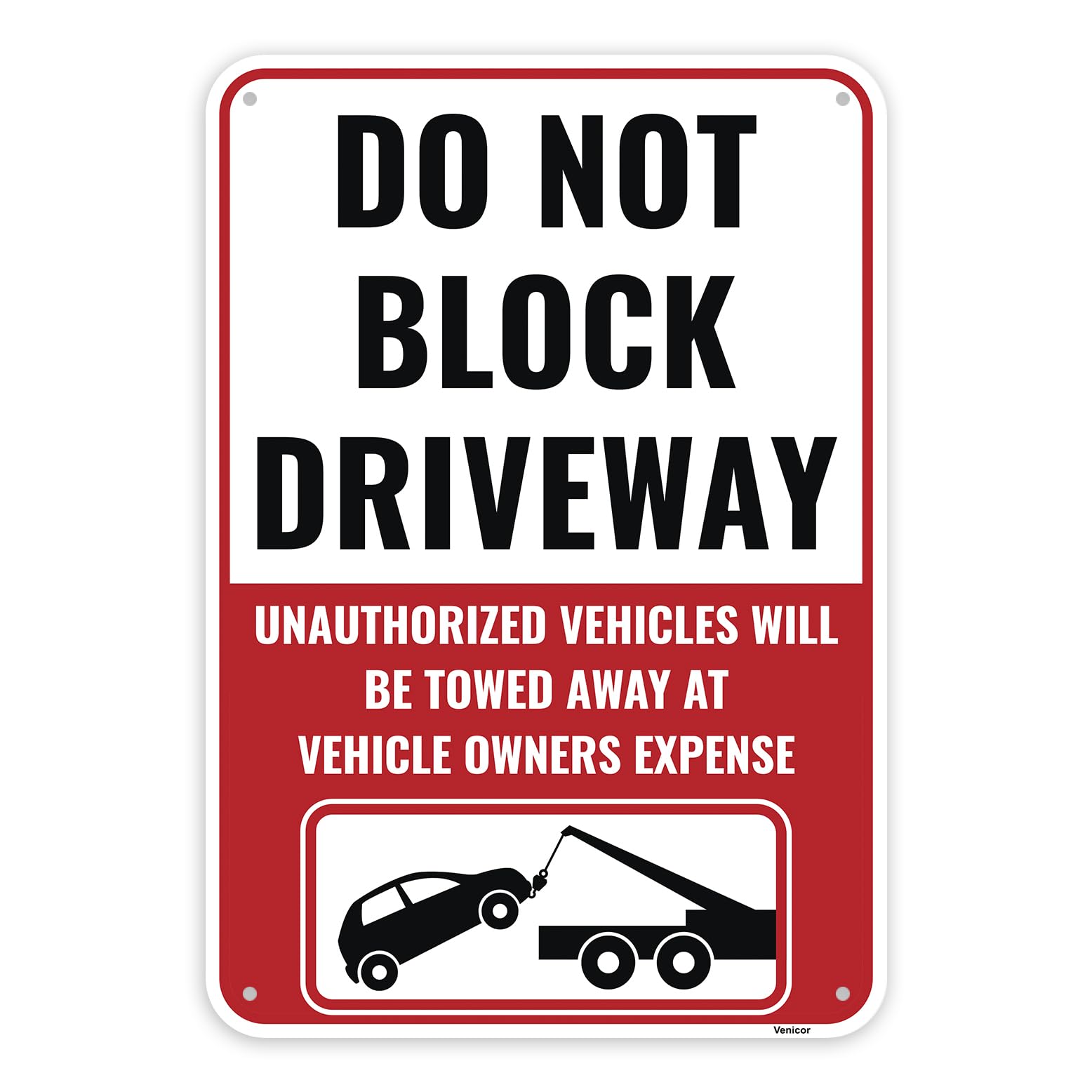 Amazon.com: 1PC Do Not Block Driveway Sign, 13 x 9 Inches